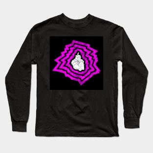 mexico city in risk pattern logo ecopop art Long Sleeve T-Shirt